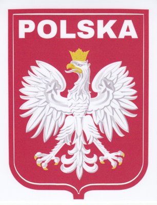 Aufkleber / Naklejka Polska rot