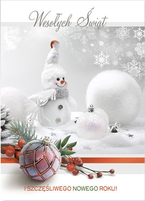 5 Postkarten "Boże Narodzenie" mit Umschlag 16x12cm, verschiedene Motive stroik
