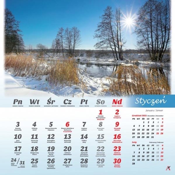Wandkalender 2022 - Polskie klimaty 33x33 cm