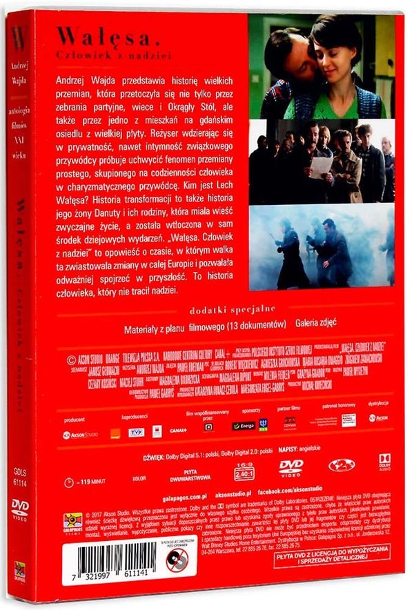 DVD - Wałęsa. Człowiek z nadziei / reż. Wajda Andrzej