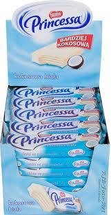 Princessa kokosowa 28x44g Nestle / Waffelriegel