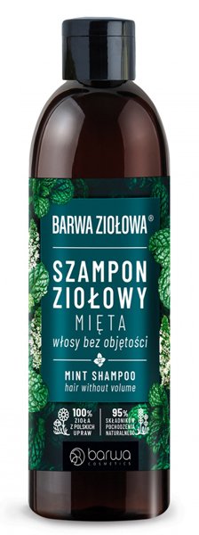 Szampon ziołowy mięta 250ml, Barwa Ziołowa / Kräutershampoo Minze