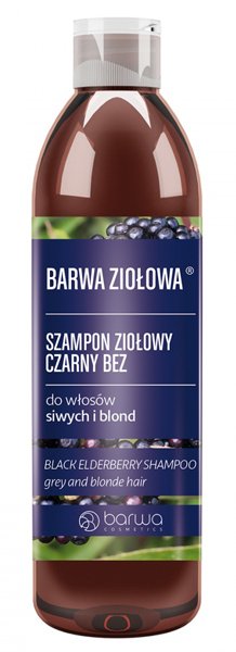 Szampon ziołowy czarny bez 250ml, Barwa Ziołowa / Kräutershampoo schwarzer Holunder